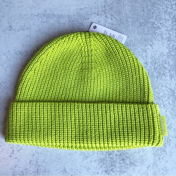 Lululemon Knit Ribbed Beanie Close Fit Cotton Blend Size S/M - Picture 1 of 6
